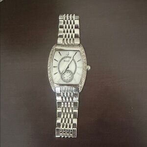 Bulova Ladies Rectangle Silver Watch